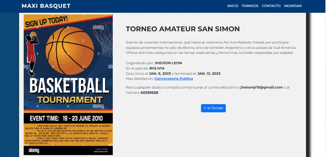 Maxi Basquet - Basketball Team Management